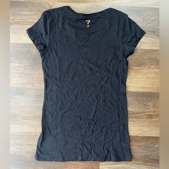 GUESS Y2K Black Tee with Pink Logo - Picture 2 of 4